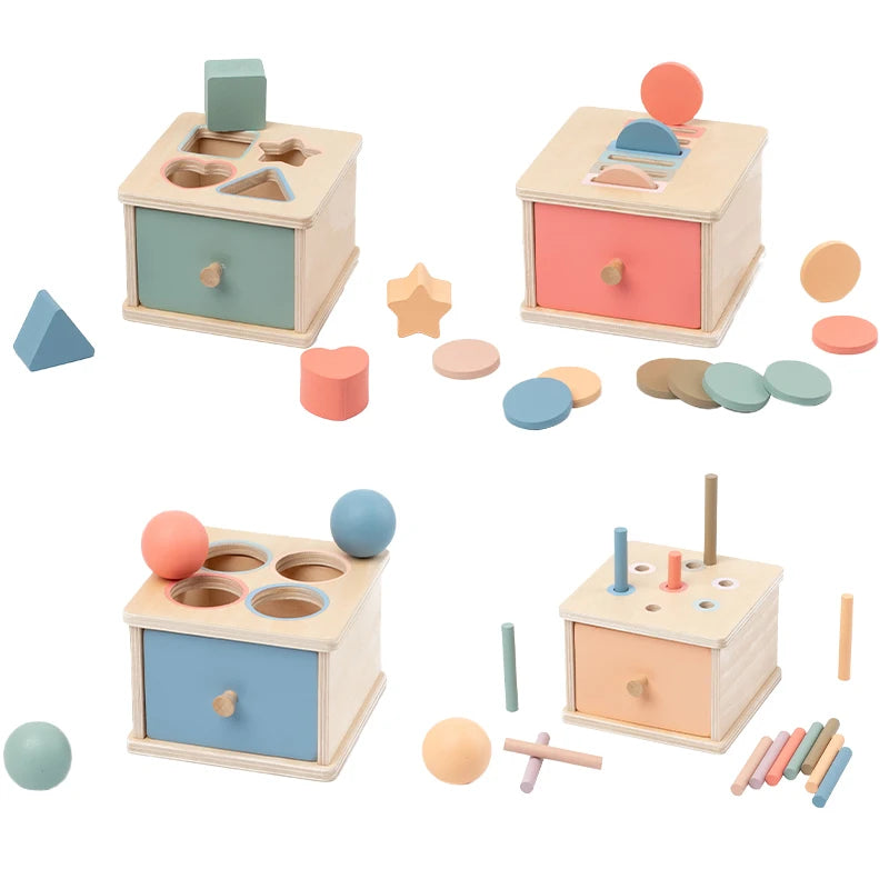 Wooden Shape Matching Box