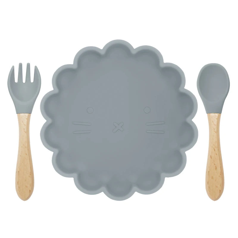 Silicone Flower Tableware Set