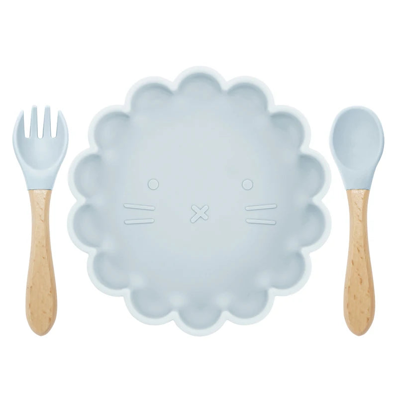 Silicone Flower Tableware Set