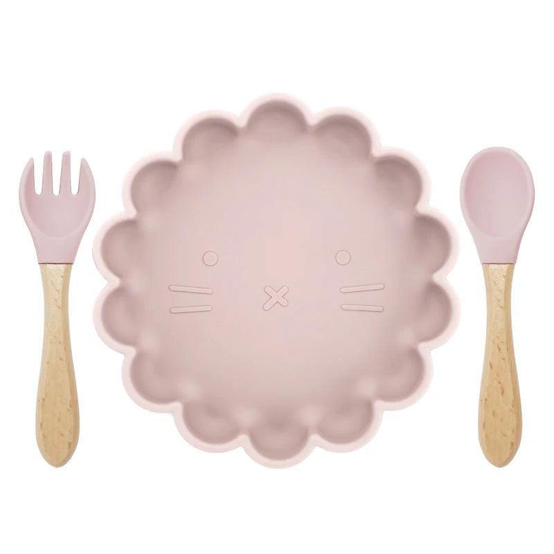 Silicone Flower Tableware Set