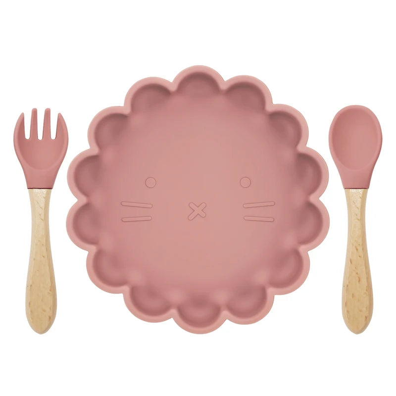 Silicone Flower Tableware Set