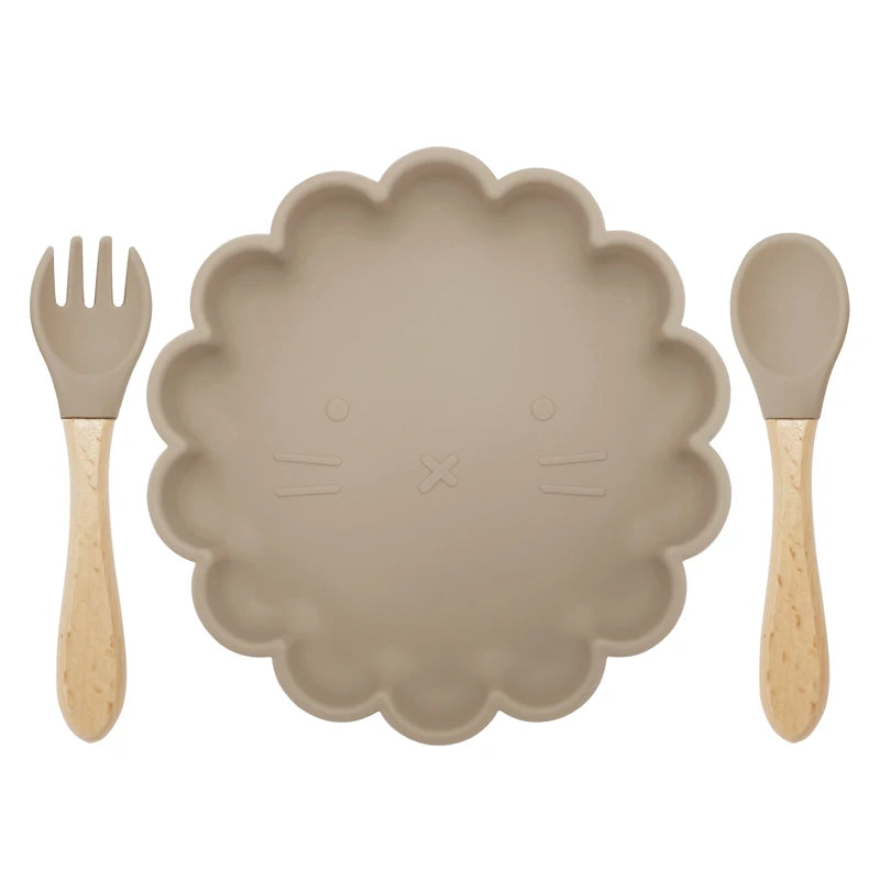 Silicone Flower Tableware Set