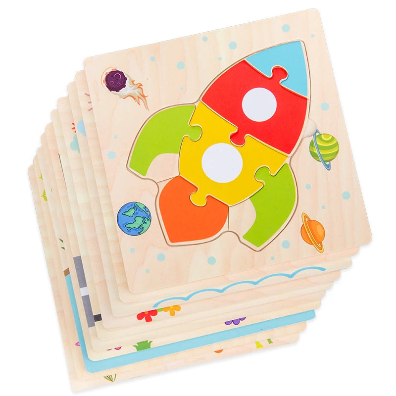Wooden 3D Tangram Puzzle