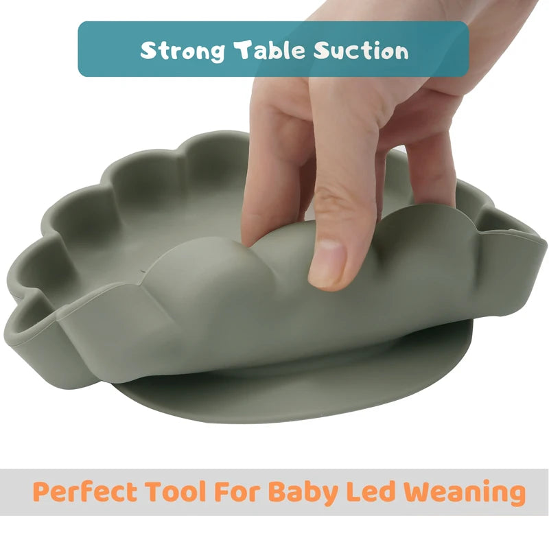 Silicone Flower Tableware Set