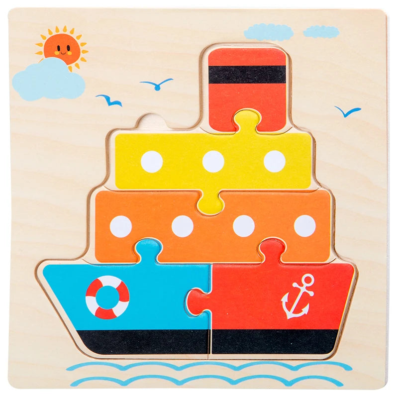 Wooden 3D Tangram Puzzle