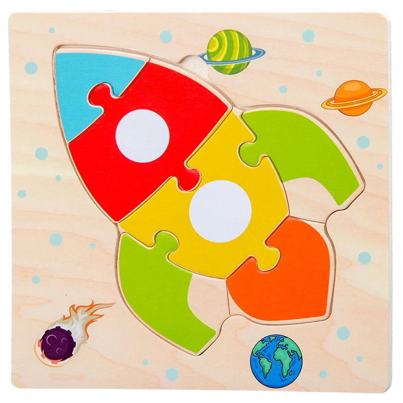 Wooden 3D Tangram Puzzle