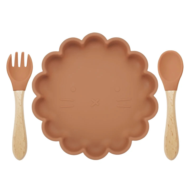 Silicone Flower Tableware Set