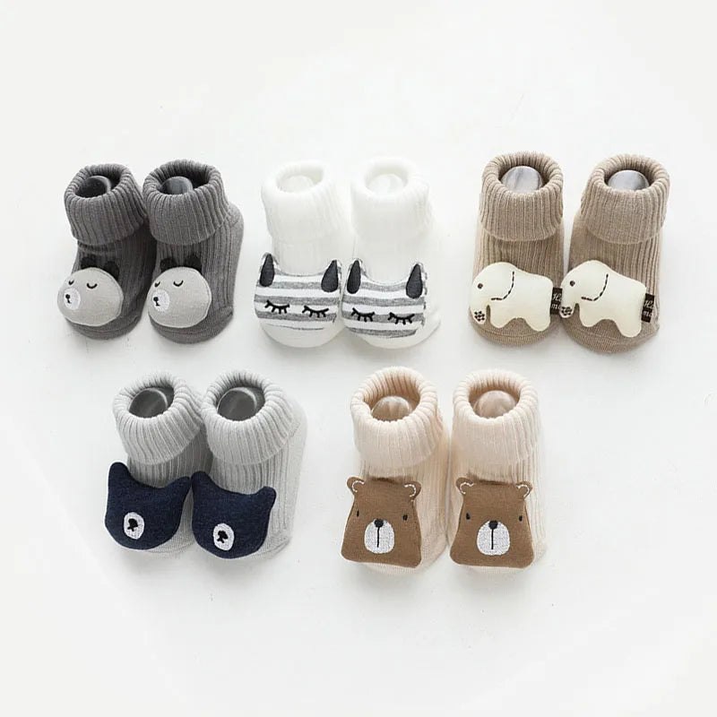 Anti-Slip Animal High Socks