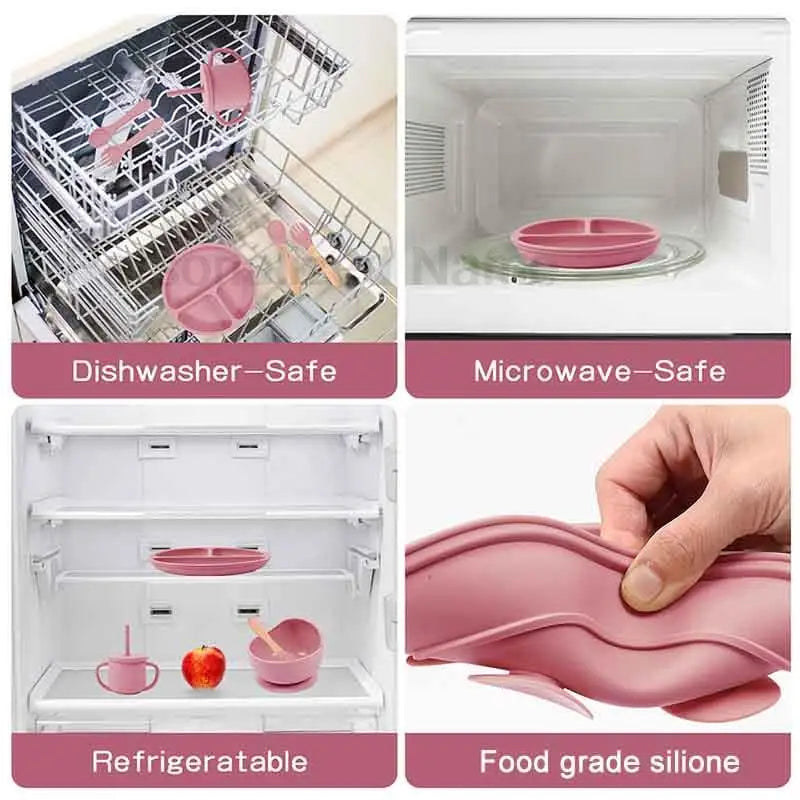 Personalized Silicone Tableware Set