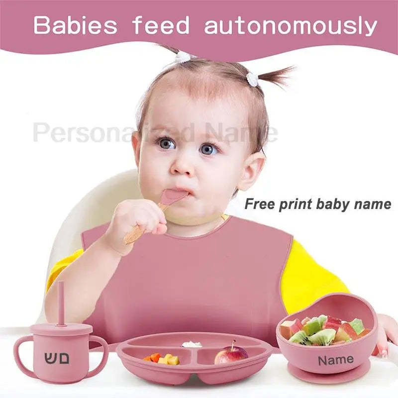 Personalized Silicone Tableware Set