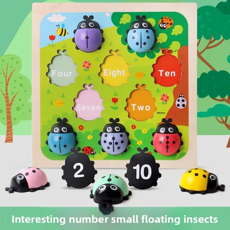 Wooden Beetle Counting Toy
