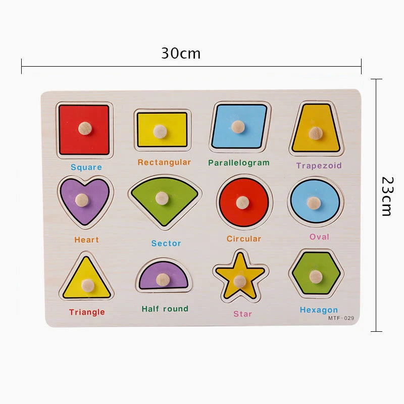 Wooden Tangram Puzzle Board
