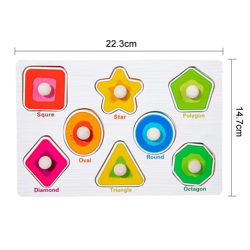 Wooden Tangram Puzzle Board