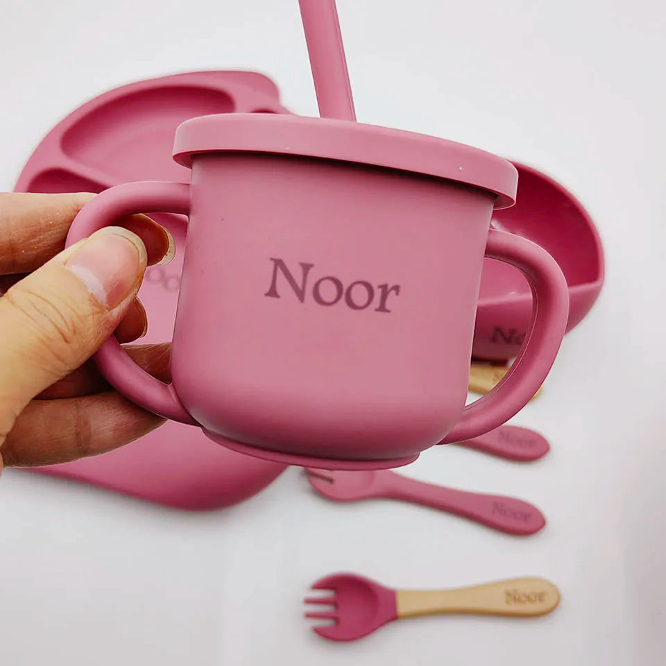 Personalized Silicone Tableware Set