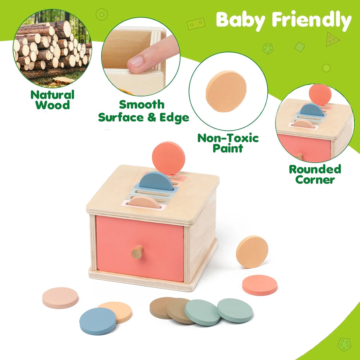 Wooden Shape Matching Box