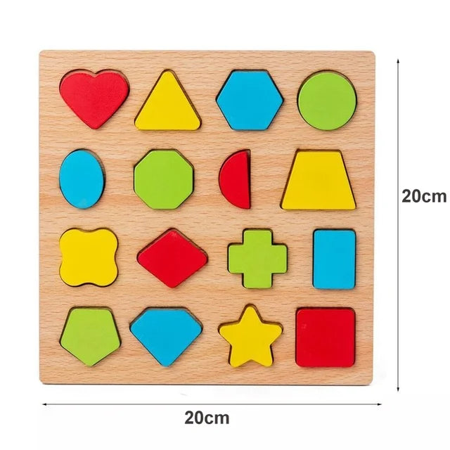 Wooden Tangram Puzzle Board