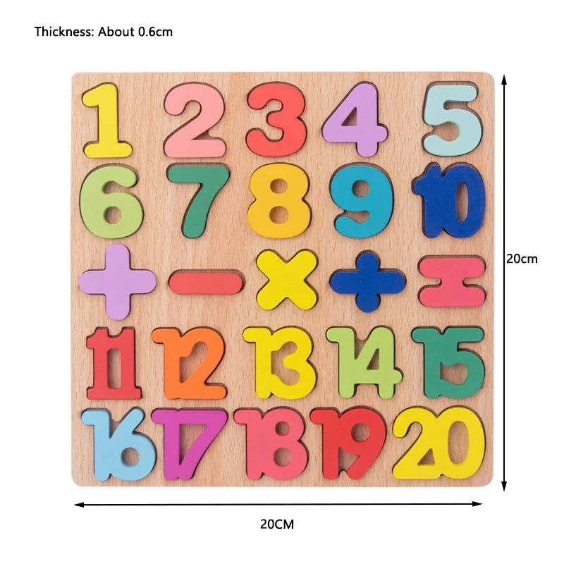 Wooden Tangram Puzzle Board