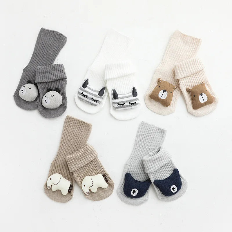 Anti-Slip Animal High Socks
