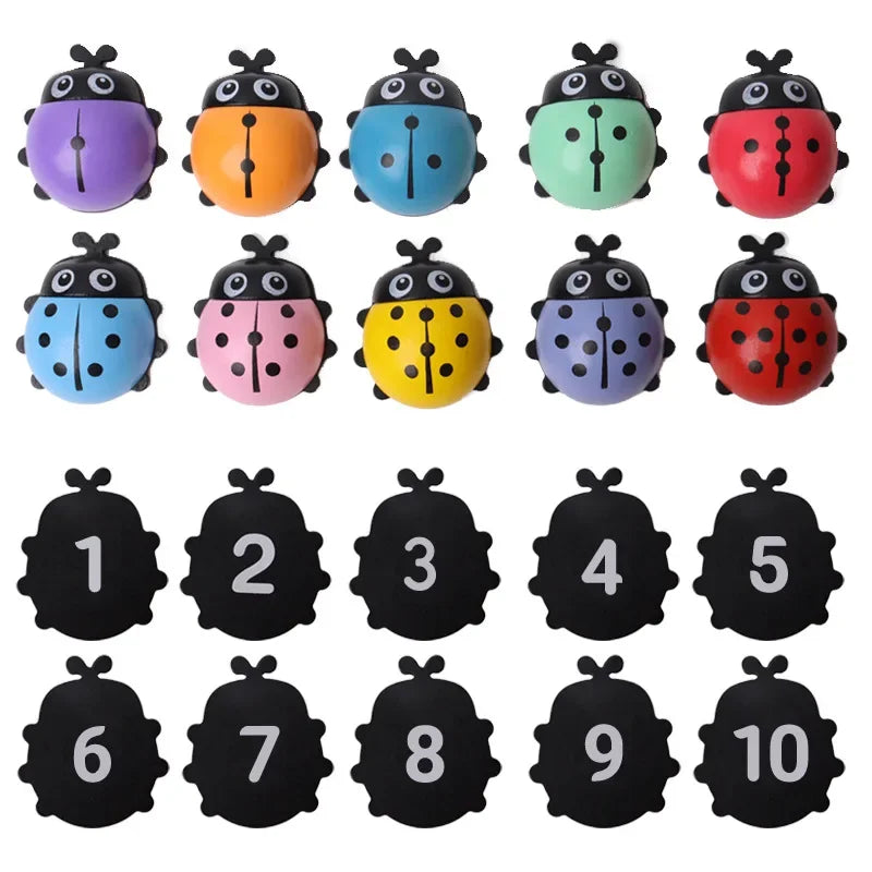 Wooden Beetle Counting Toy