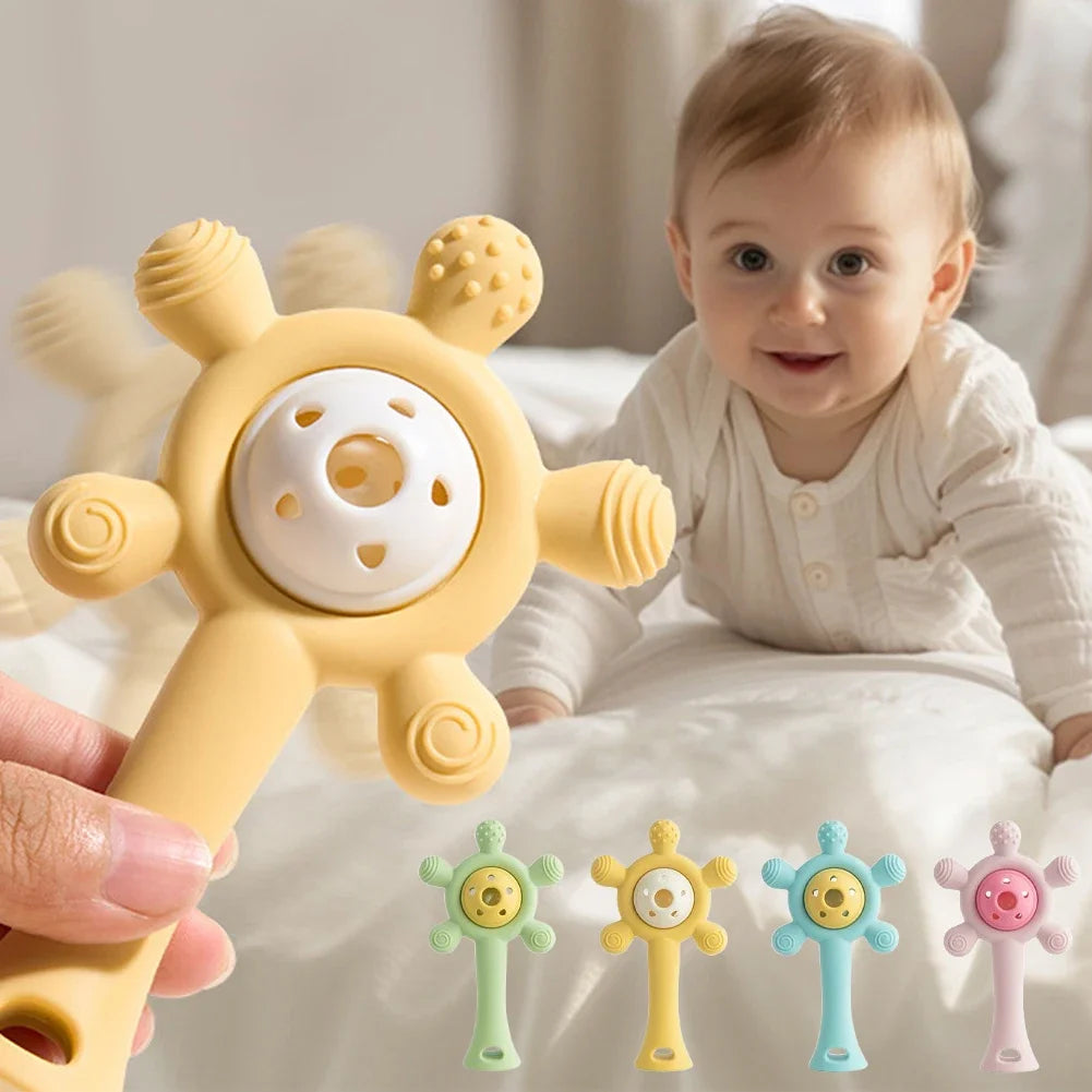 Silicone Rattle Teething Toy